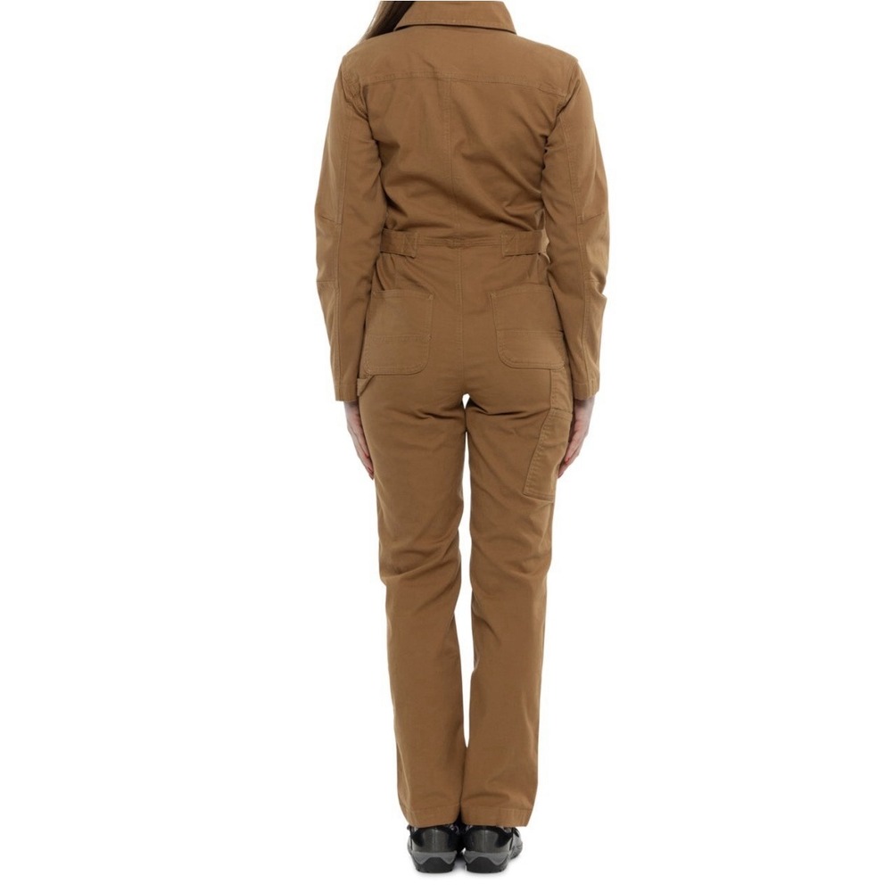 Carhartt Brown Solid Relaxed Fit Coverall Jumpsuit BN6071-W Rugged Flex Canvas - Picture 2 of 9